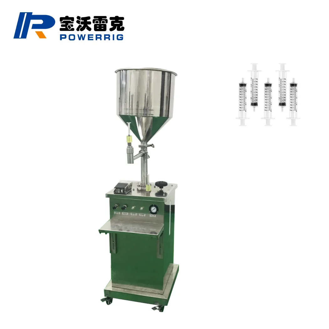 Vertical Plastic High Viscosity Cockroach Gel  Paste Dental Resin Prefilled Manual Syringe Filling Machine