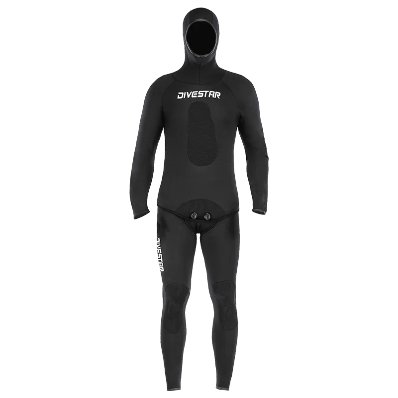 Exclusive camo design Two separate  3/5/7mm pieces Padded Chest Reinforcement Spearfishing suit Soft open-cell Neoprene Wetsuits