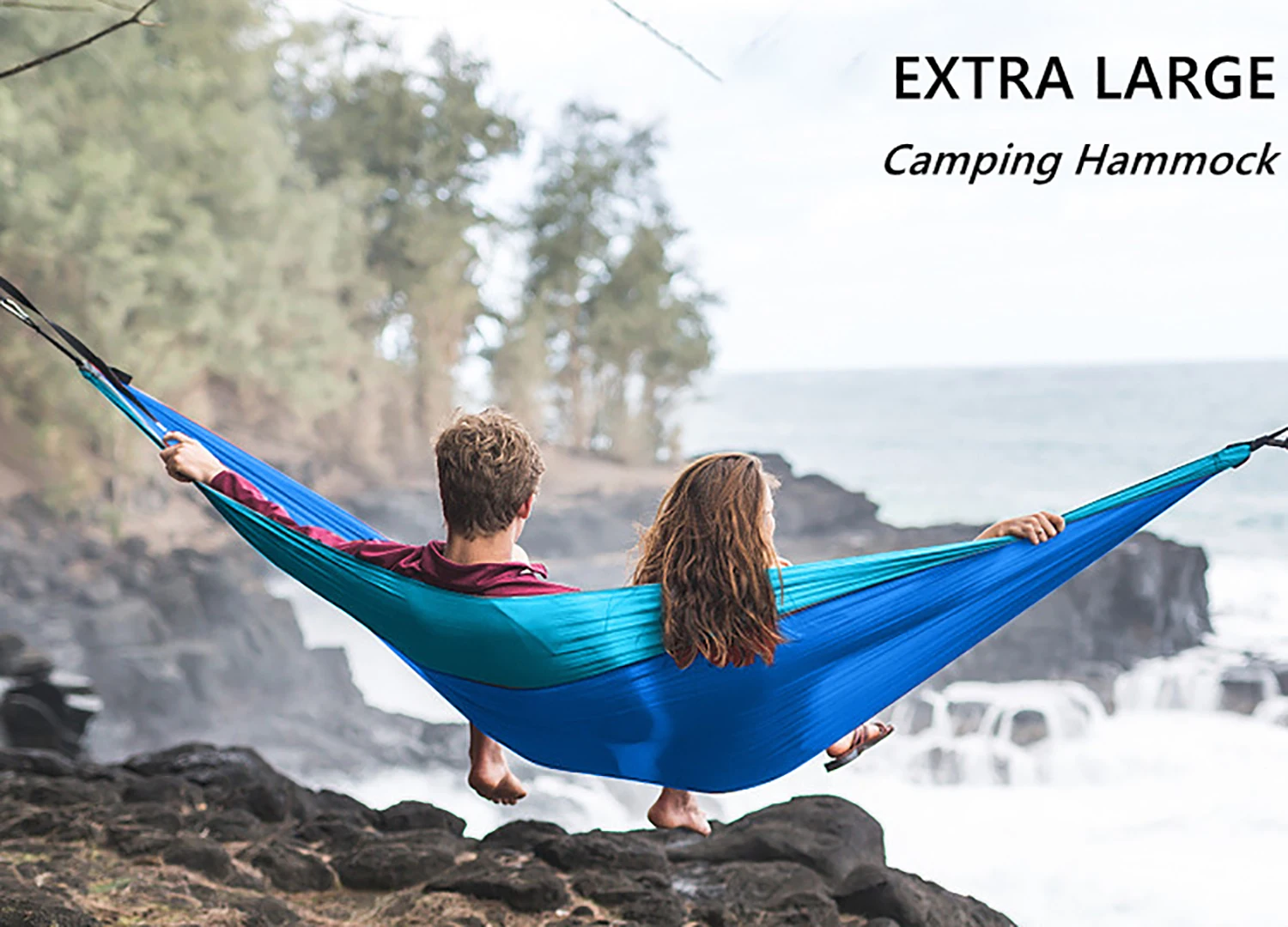 Easy To Use Outdoor Camping Net Mesh Single & Double Parachute Hammock