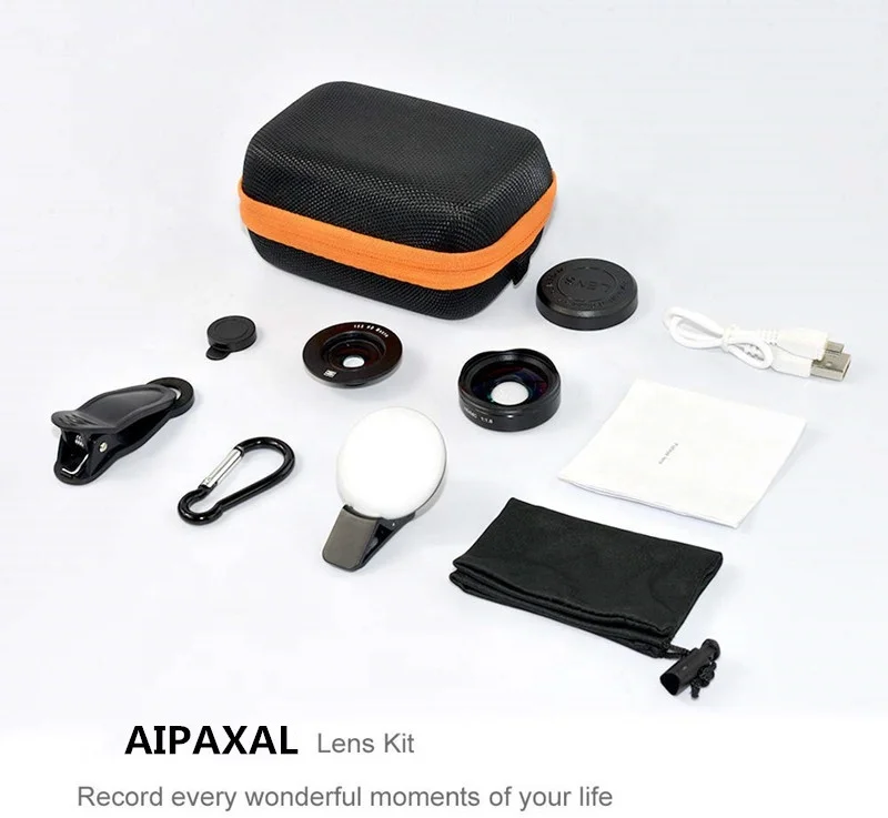
Aipaxal Prodessinal 4K HD 180 Degree 15x Macro and Super Wide Angle Lens for Mobile Phone 