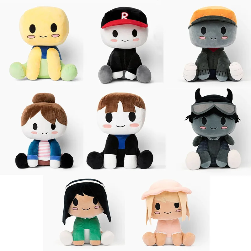 8 Inches Blox Buddies Plush Toys Bacon Girl Plush Doll Noob Ella Ryan Niki Builderman Guest Buddy Soft Toy for Fans and Friends