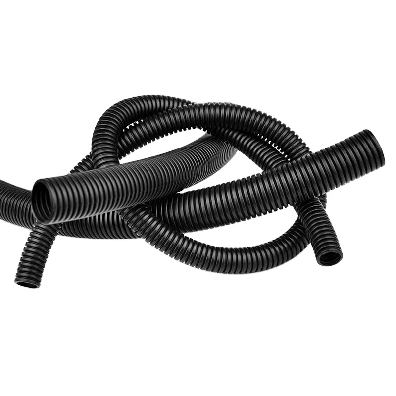 2020 Hot Sale Products Black Plastic Pe Steel Wire Flexible Corrugated Hose