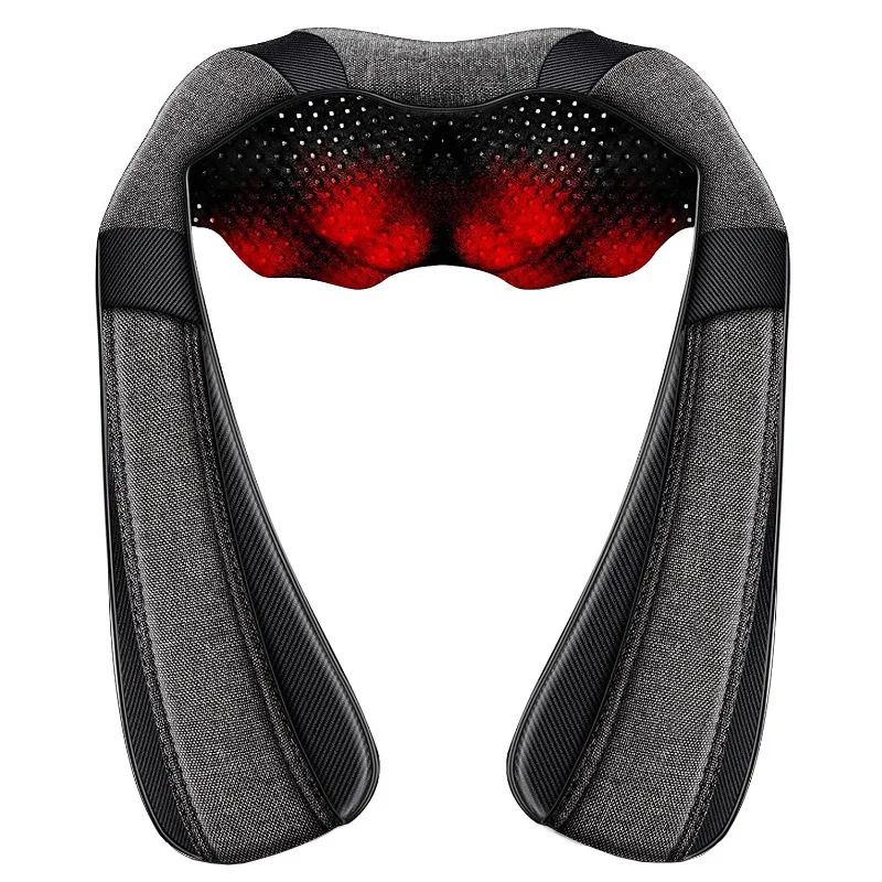 Electric Shiatsu Back Neck And Shoulder Massager Heating Kneading Thermal Neck And Back Lifting And Tighten Massager