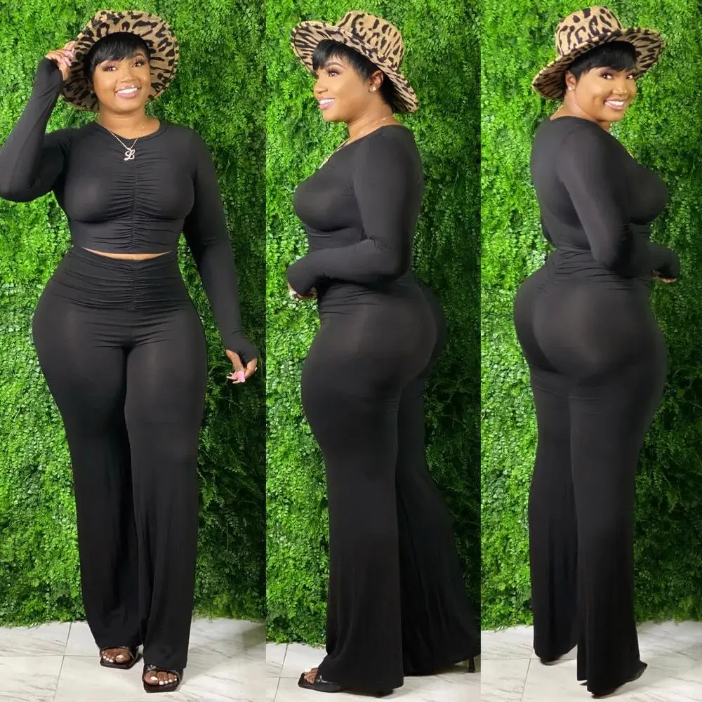 Women   Size   othing  asua  Sta ked Top And Pants Fashion   Size Women 2 Pie e Outfit