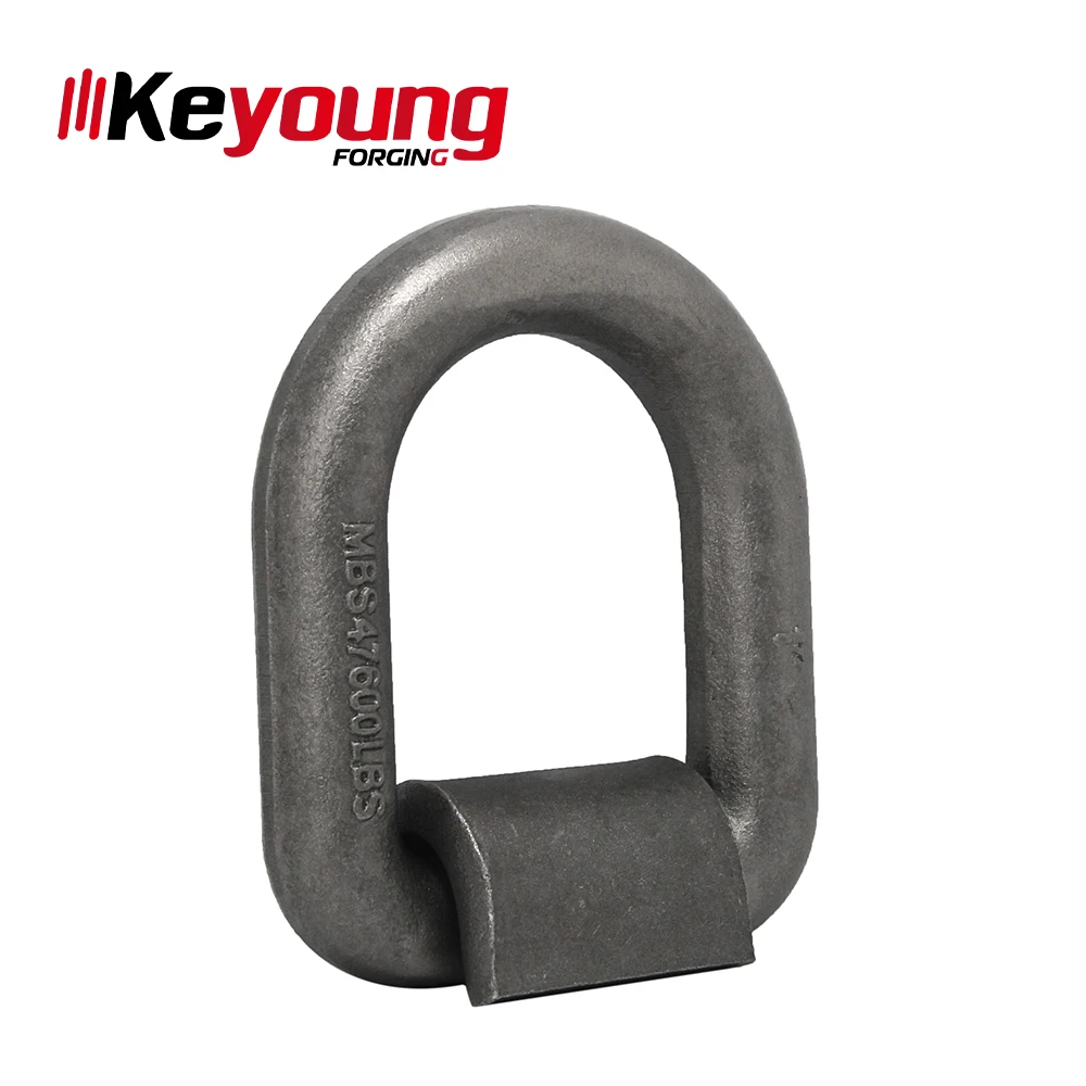 High Efficiency Professional Forged Weld On Lashing D Ring With Plate