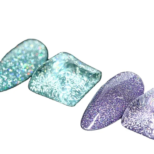 hot sale china factory supplier wholesale popular  nail art HOLOGRAPHIC DISCO   gel nail polish