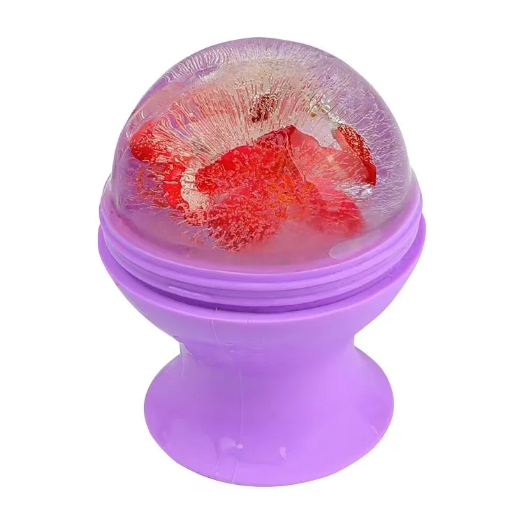 2022 Blue and purple wholesale new face cold cube  beauty  facial ice roller cube silicone for face and eyes beauty