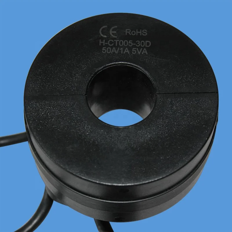 CE ROHS SCT open current transformer with input 50A/1A 5VA for single phase monitor