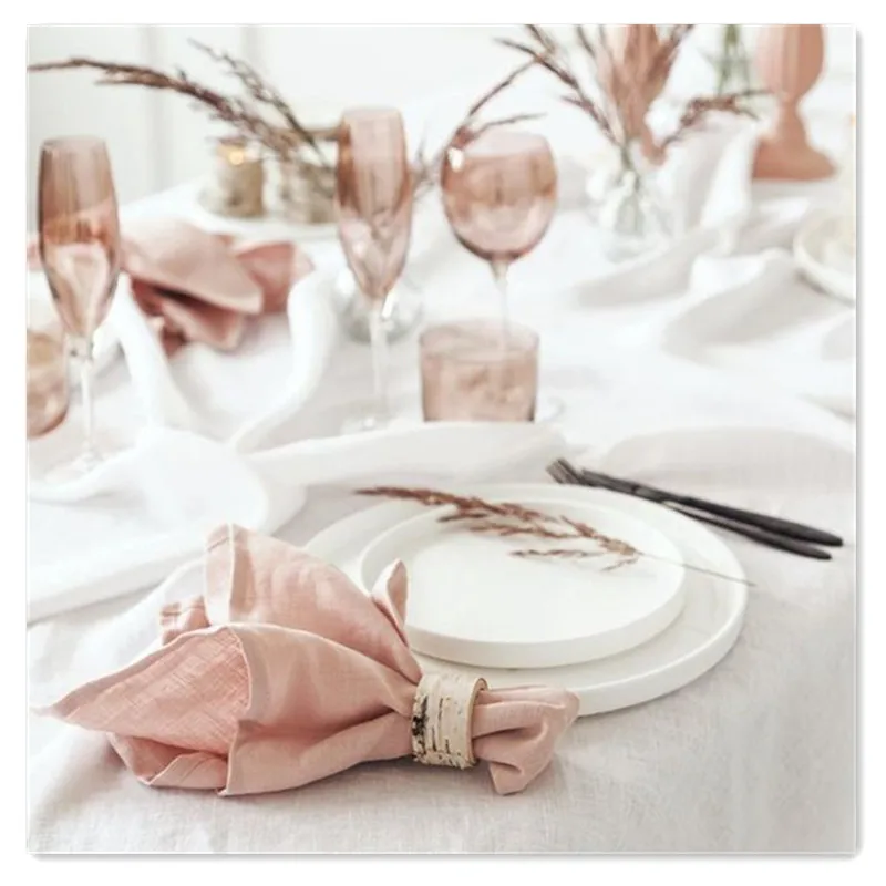 Шикарные свадебные салфетки, декоративные салфетки для праздника, салфетки с камнями, потертые пыльные синие салфетки