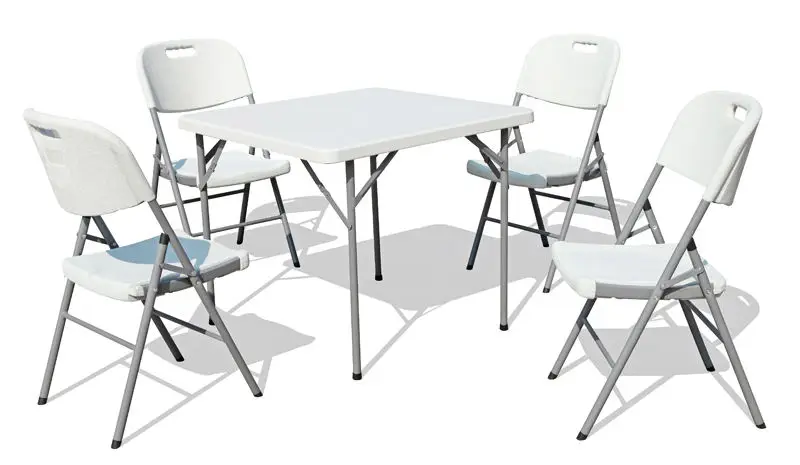outdoor garden furture portable mesa plegable square foldable table camping plastic folding table