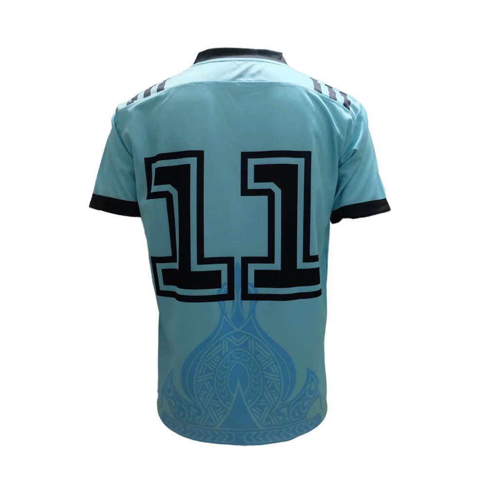 Sublimated 4 way stretch rugby wear for league wholesale custom print fiji ruby jersey manufacturer