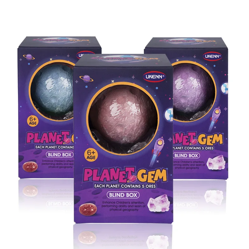 Solar System STEM Educational Space Toys Kit for Kids Collection of Moon & Planets Natural Stones Educational Science Kit