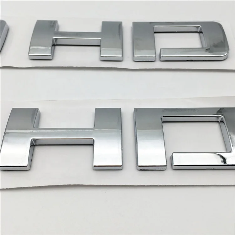 Customized Chrome ABS Car Exterior Accessories Car Emblem Badge 3D Decal Nameplate Car Logo Auto Parts Sticker For 2500HD