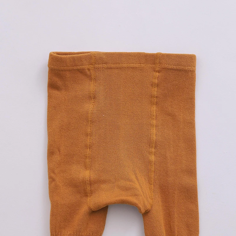 Осенне-зимние колготки для маленьких девочек; Плотные трикотажные хлопковые колготки для маленьких мальчиков; Мягкие вязаные детские леггинсы в рубчик; Детские чулки