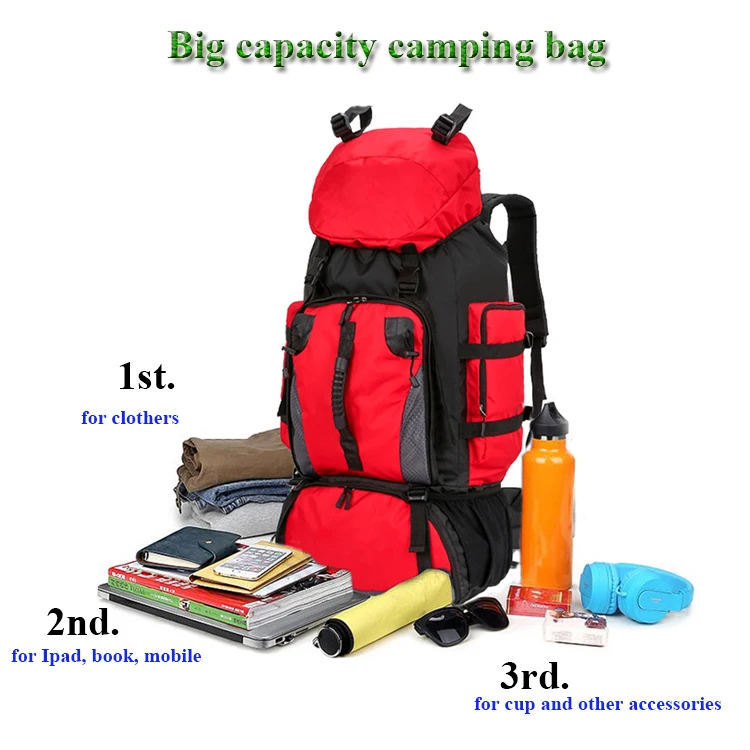 90 liter camping bag water proof outdoor sports travel camping mountain backpack for men