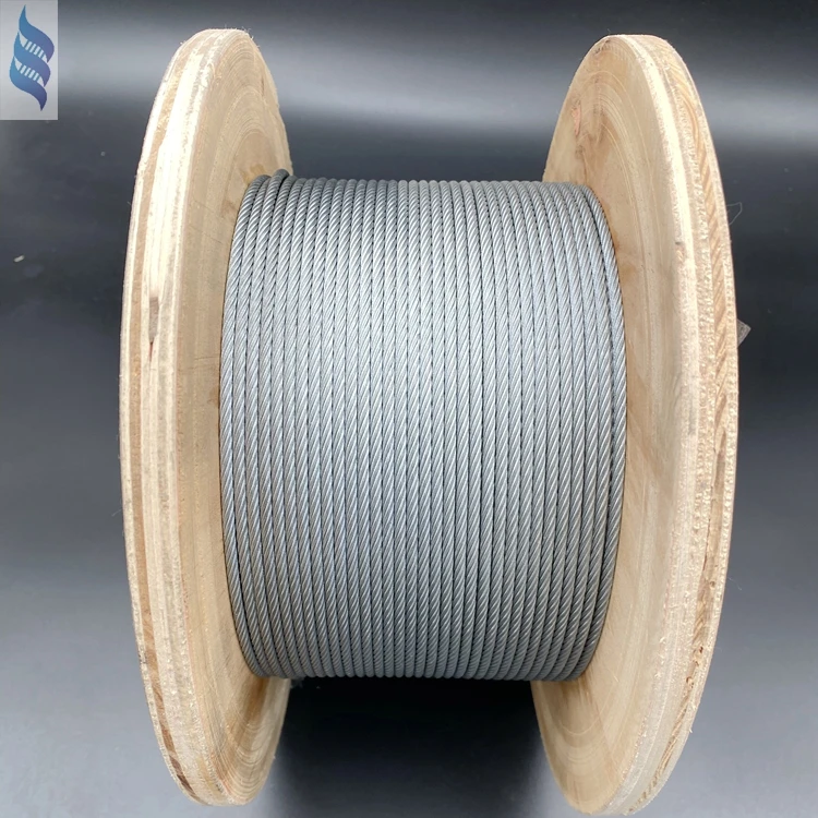 Electric galvanized steel wire rope aircraft cable 7x7-2.38mm 3/32'