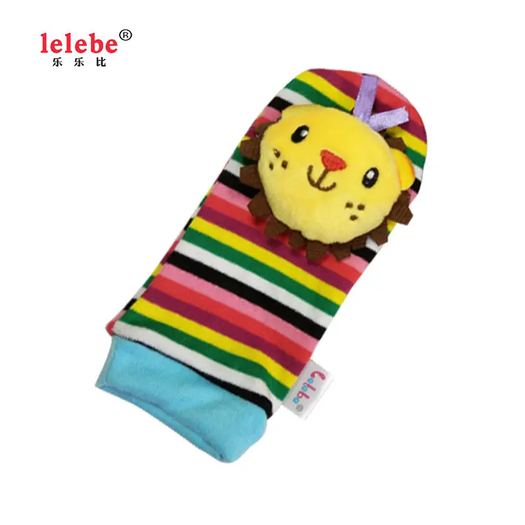 Baby Socks 2020 NEW custom wholesale cotton children socks  plush stuffed animal toy with foot bell