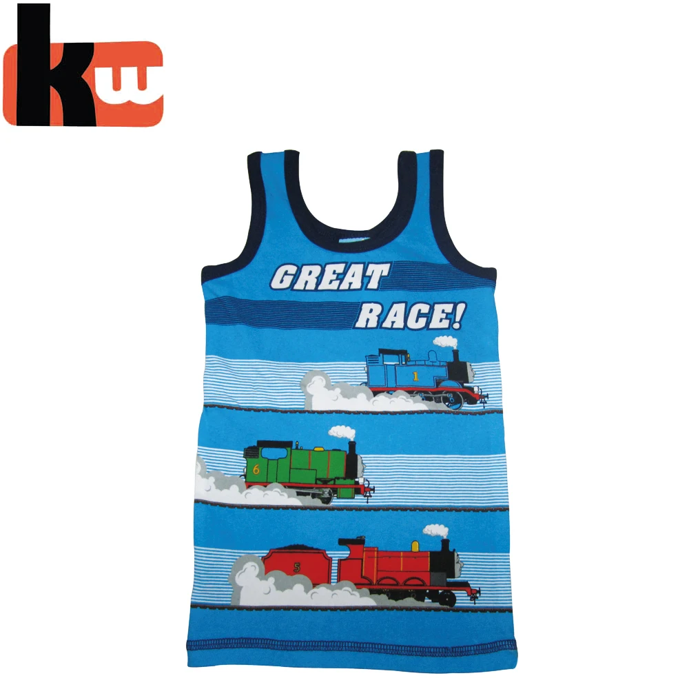 
Professional Factory Supply Cotton Shirts Cool Cartoon Print Kids Tops 