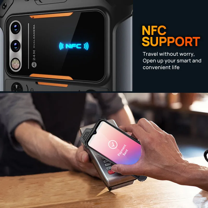 UNIWA W888 6.3 Inch Android 11 Smartphone 64GB 2W Big Speaker IP68 Waterproof NFC Octa Core Shockproof and Dustproof