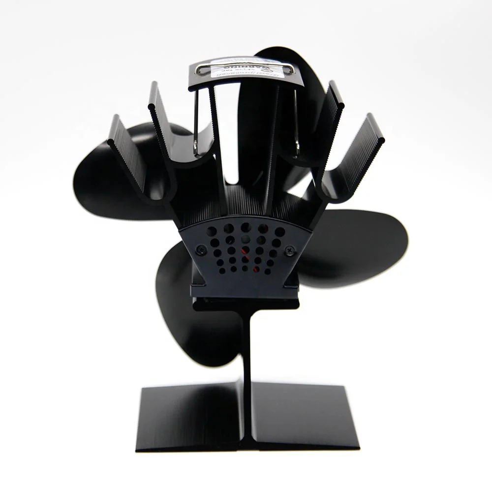 Silent Operation Eco Friendly Circulation Efficient Heat Distribution 4 Blade Wood burner Stove Fan