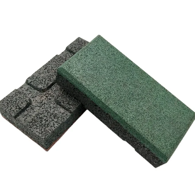 Пользовательские EPDM SBR толстые уличные садовые дорожки украшения резиновые напольные кирпичные плитки
