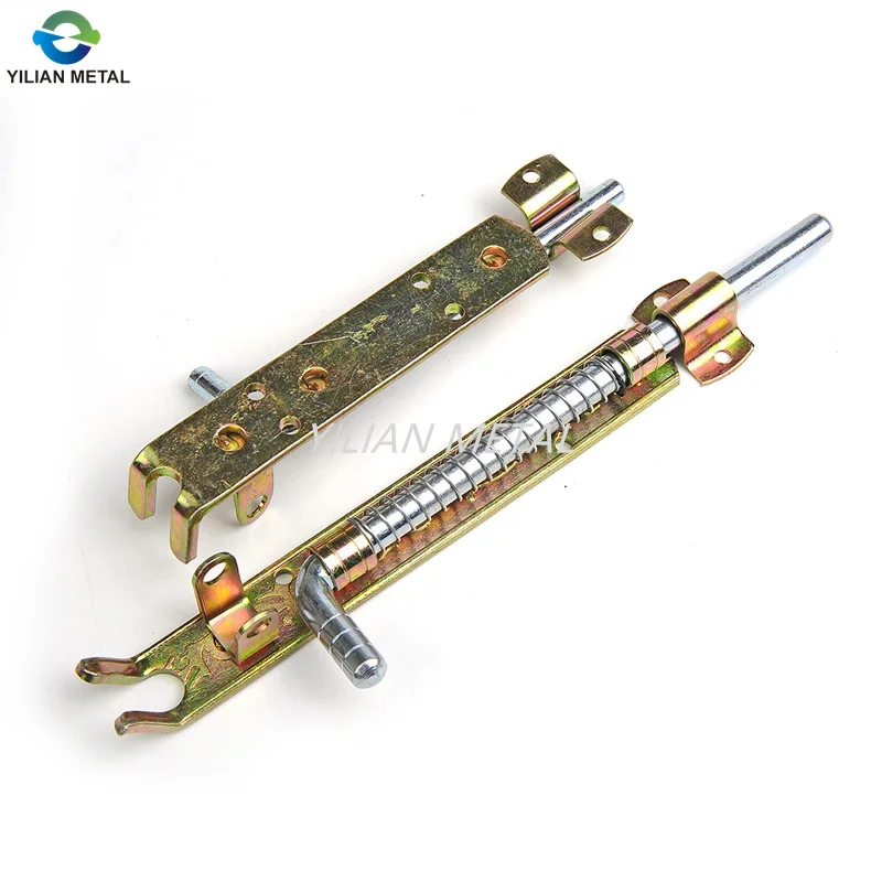 Supply simple design heavy duty  zinc plated door latch Barrel bolt with spring