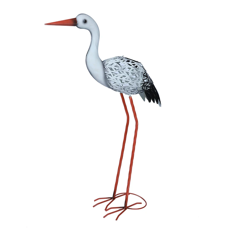 
Solar Bird Light Birdie Led Birds Peacock Lamp 3D Metal Parrot Sun Birdies Garden Floor Plant Animal Iron Glass Lights 