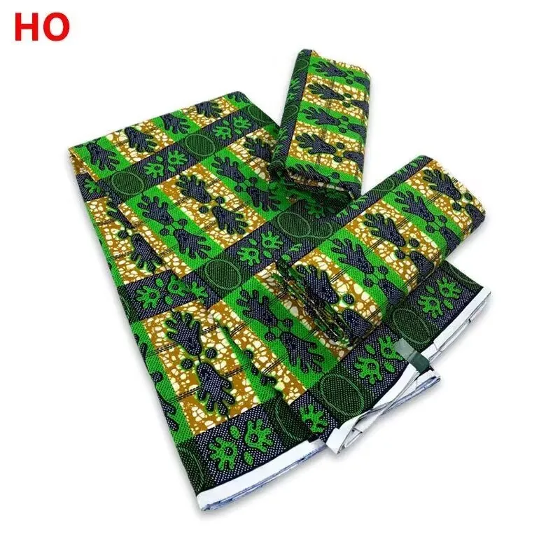 ACI African Wax Dutch Loincloths Fabric Cotton Veritable Real Wax African Print Fabric 6 Yards/Piece For Wedding Dress