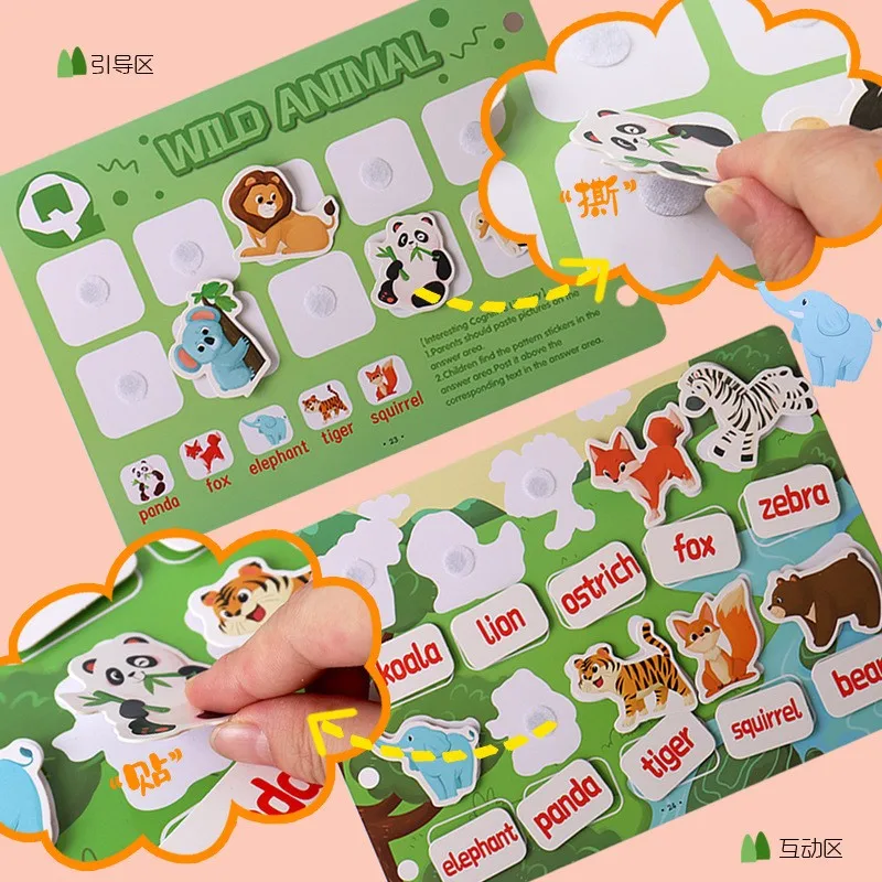 20 тем детские книги для дошкольного обучения Монтессори довольно книжные английские буквы/фрукты/транспортная загруженная