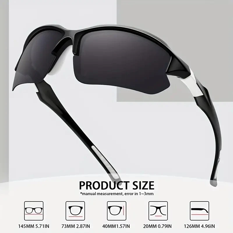 2024 Windproof Polarized Sports Sunglasses For Men & Women Cycling, Baseball, Running, Fishing, Golf & Driving