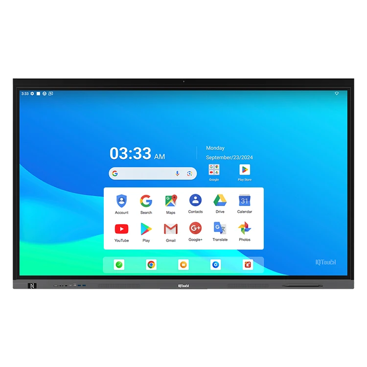 55 65 75 86 98 105 inch EDLA LCD Dual System Android OPS Digital Smart White Board Interactive Classroom Display Panel