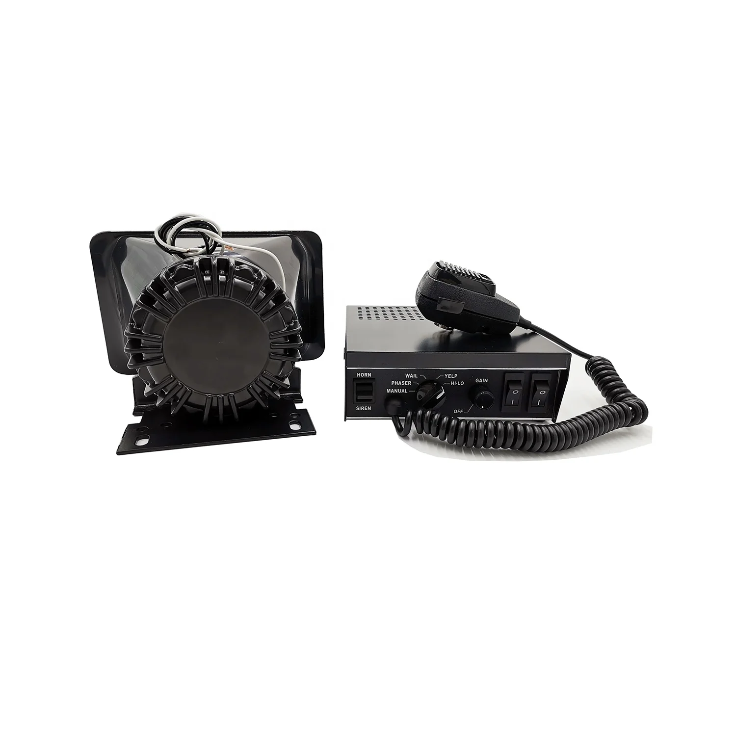 12v 200Watt Emergency Warning Police siren Ambulance siren amplifier Speaker for cars