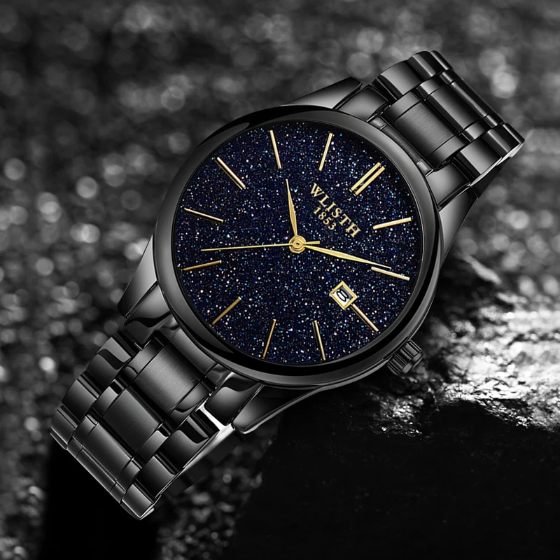 WILSTH Low price 3ATM water resistant stainless steel back minimalist watch Factory customized