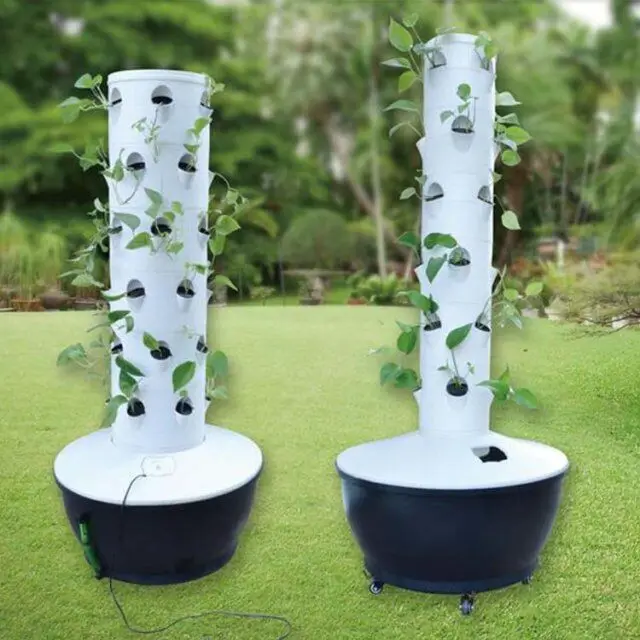 Automatic Watering Hydroponic Tower Garden Equipment Hydroponic Vertical Tower