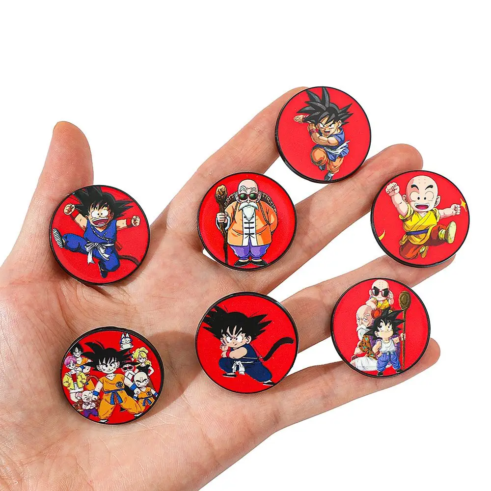 Hot Selling Classical Anime Character Dragon Balls Z Goku Metal Badge Brooches Bag Ornament Hard Enamel Lapel Pins for Clothing