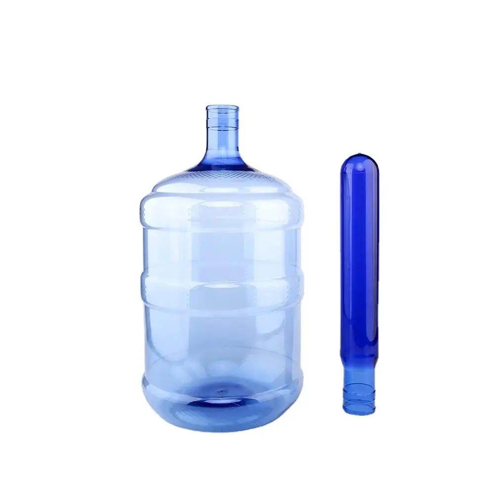 Hot Selling 5 Gallon PET Preform For 20L Plastic Mineral Water Bottle 55mm 750g PLastic Bottle Preform with Press Screw Lids