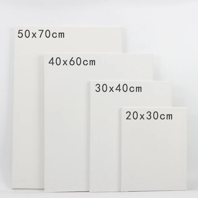 Good price Art supplies blank stretched artist oil painting canvas 100%  280g pure cotton canvas for oil and acrylic pain