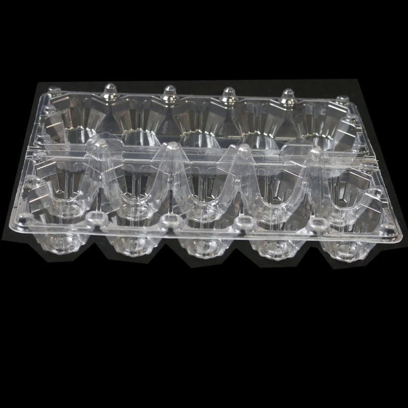 High Quality 10 Packs Clear Plastic Disposable Egg Tray,Blister Packaging Egg