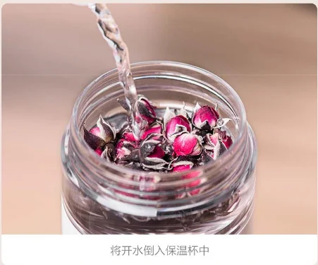 High-end smart thermos, thermos with temperature sensor, double-layer mirror 316 stainless steel straight cup with tea strainer