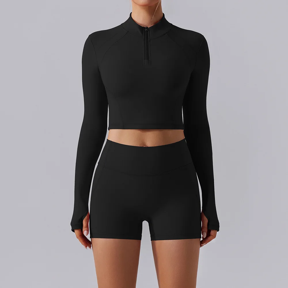 New 3PCS Yoga Set Lulu Gym Fitness Womens Clothing Quick Dry Long Sleeve Yoga Tops Hip Lift Yoga Leggings For Women Sportswear