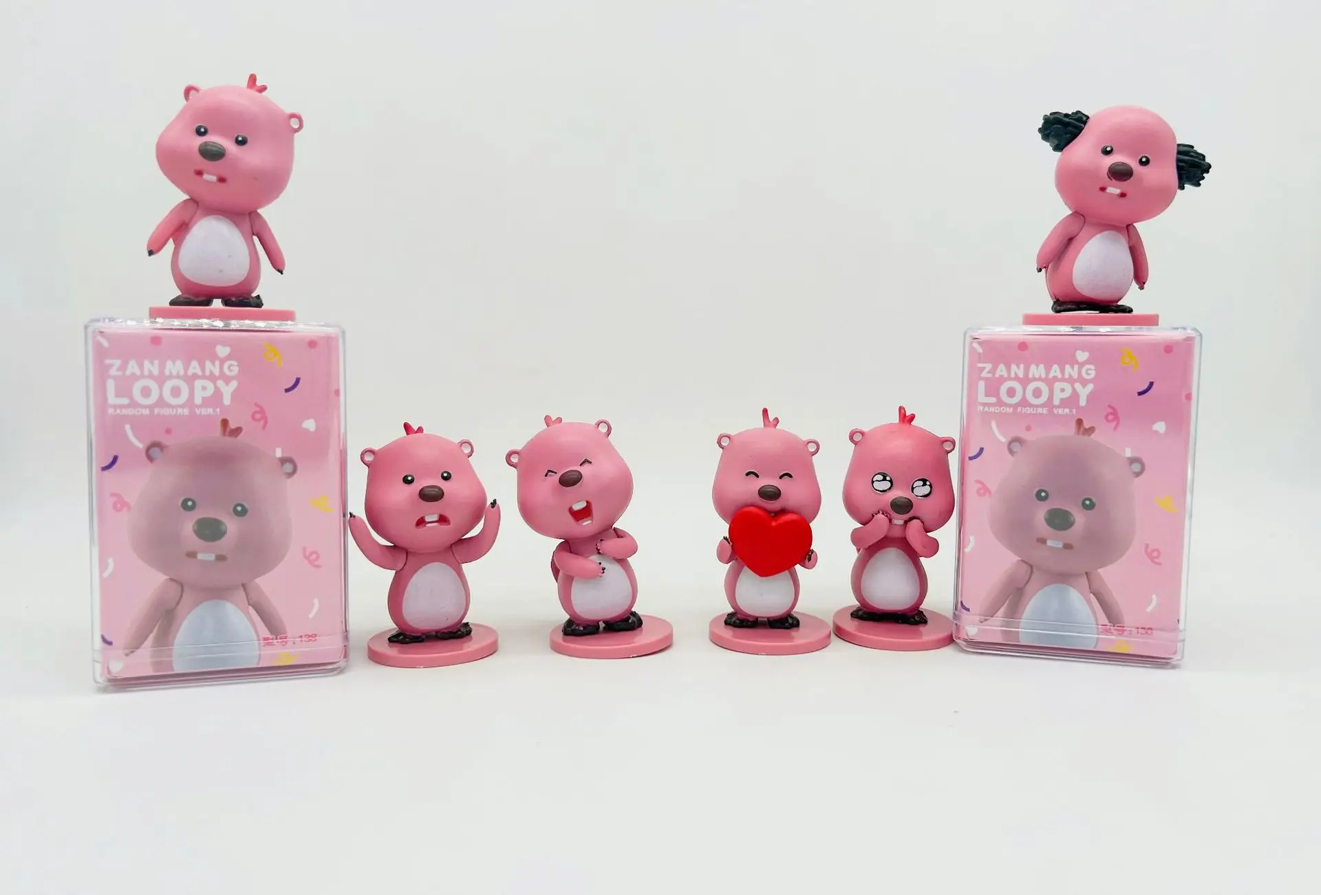 LINDA Little Beaver Doll Blind Box Doll Jewelry Cute Ruby Ring Blind Guess Box Doll Gift Tabletop Jewelry