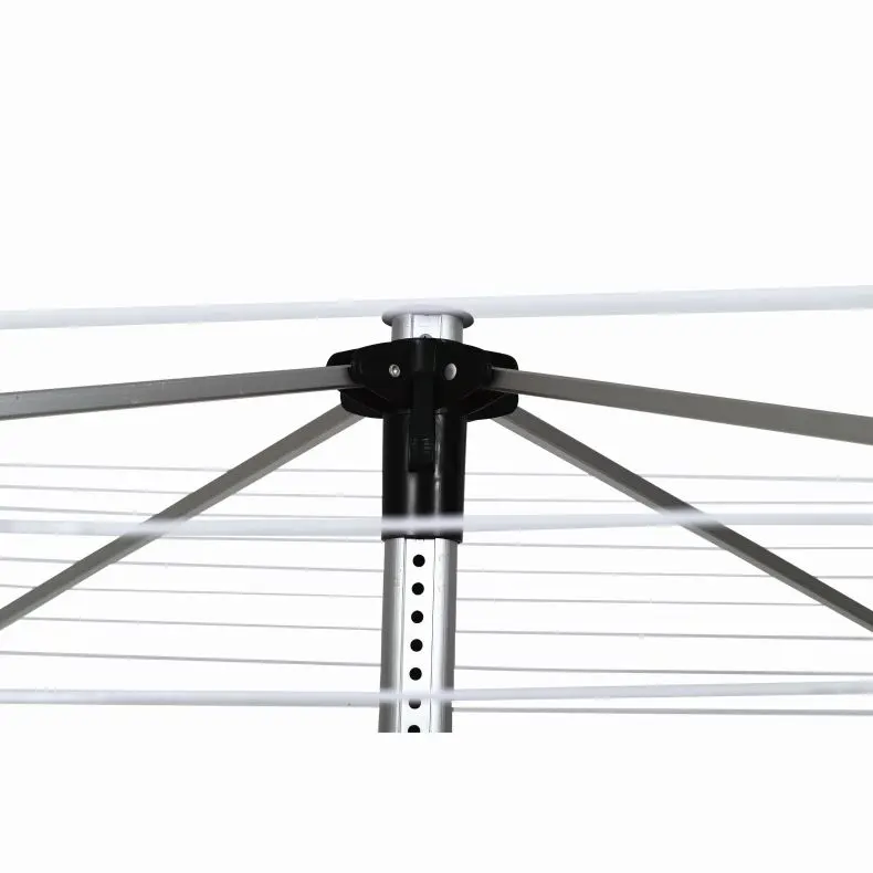 2024 New Metal Foldable Umbrella Clothes Drying Rack Wall-Mounted Laundry Room Cloth Dryer Garment Hanger Coat Racks