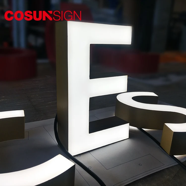 fronlit resin epoxy sign letters, chain shop indoor advertisement equipments, resin letters