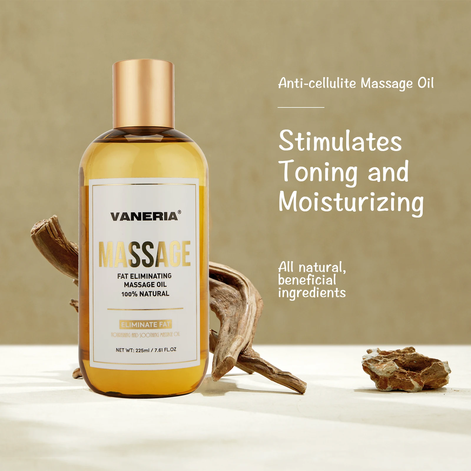 VANERIA Massage Oil Anti Cellulite Weight Loss Organic Hot Cream Slimming Fat Burn Belly Massage Oils for spa