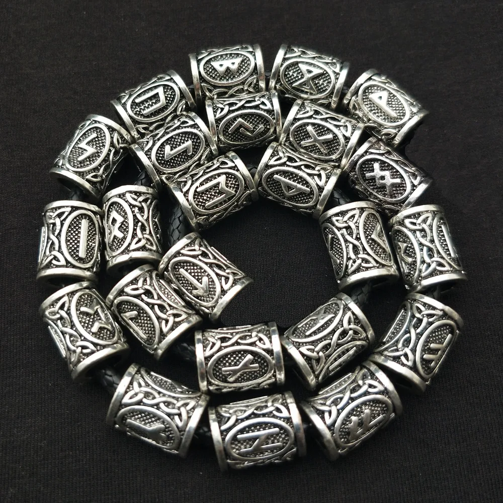 24 styles viking runes Hair Bead Celtic Beads viking beads