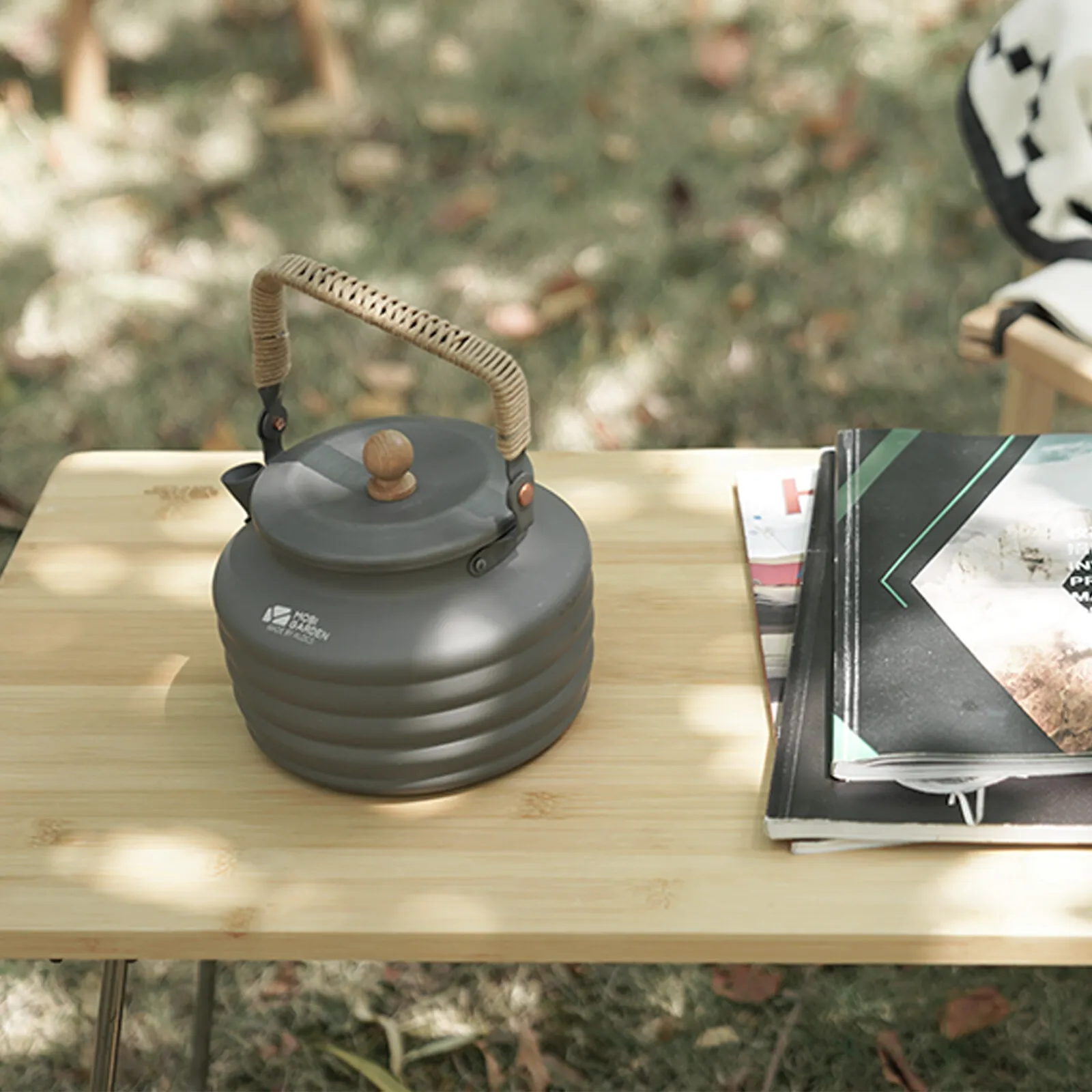 MOBI GARDEN Water Kettle 1.3L With Handle Aluminum Lightweight Teapot