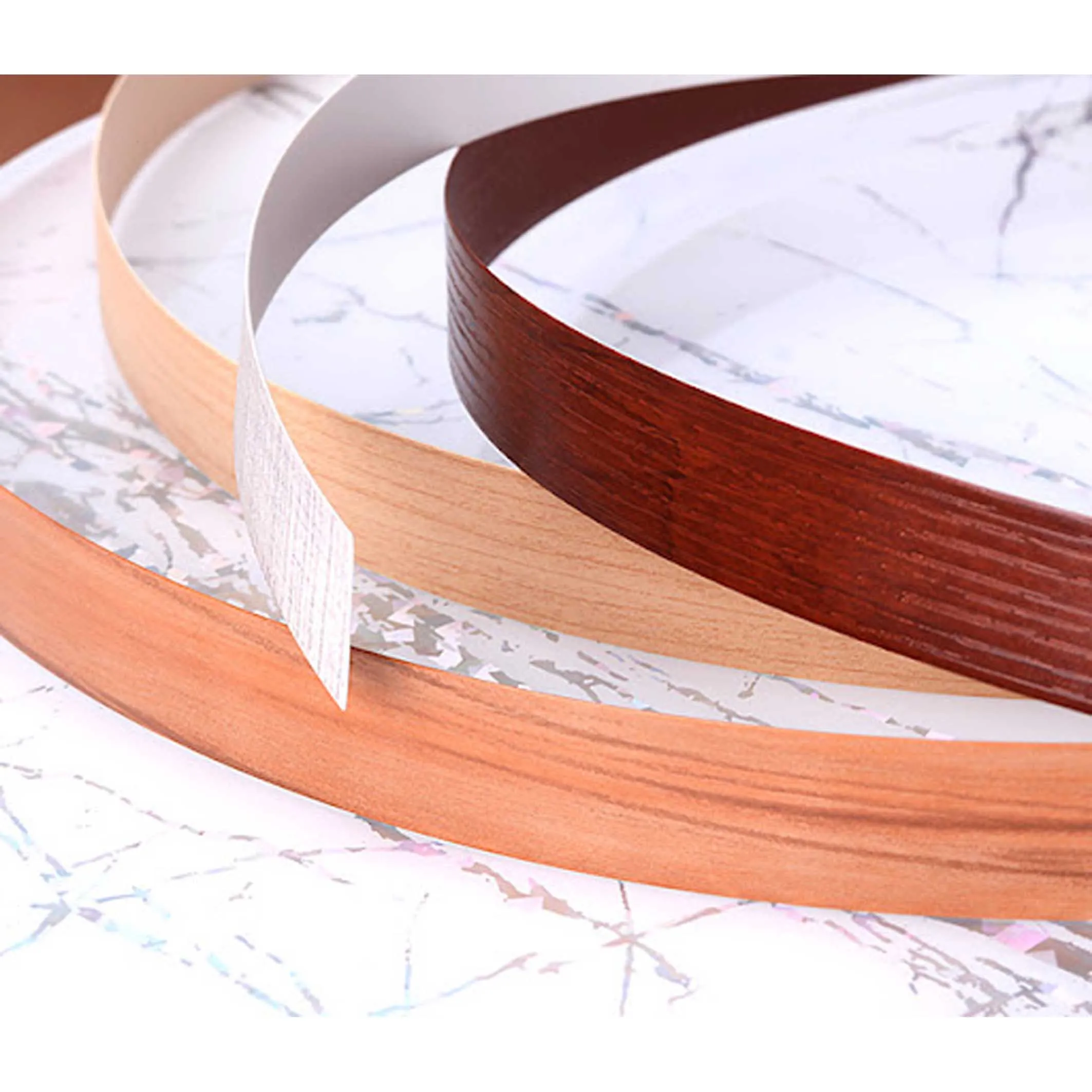 Self-Adhesive 3D PVC/ABS/Acryl Edge Banding Tape for Cabinets Furniture Accessories for MDF Panel for Wood Plastic Melamine