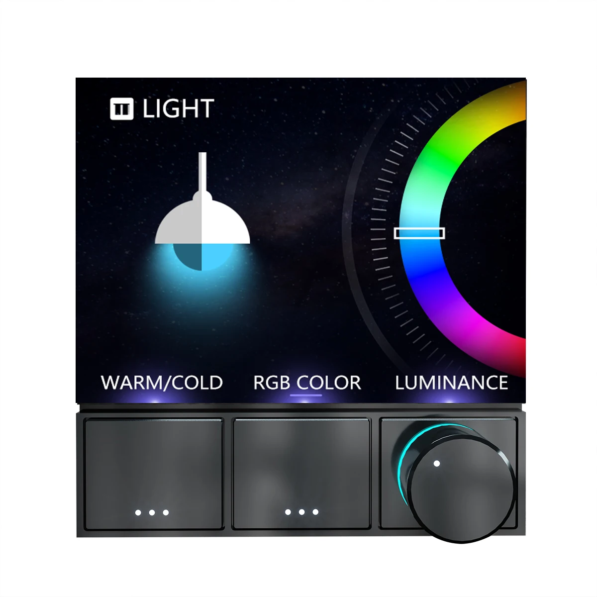 2022 новейший многоцветный ЕС смарт-переключатель HassPi с сенсорным экраном ЖК-дисплей встроенный ZigBee Wi-Fi BLE переключатель