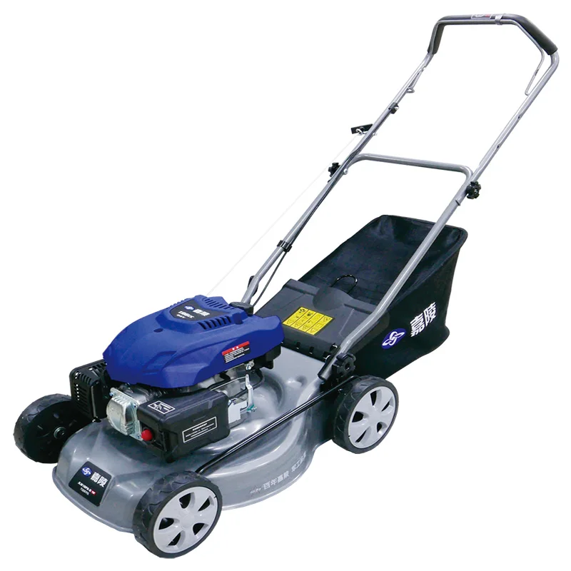 18inch Gasoline Engine Lawn Mover 4-Stroke Air cooling Portable Hand Push Lawn Mover With Plastic / nylon
