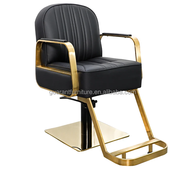 modern style golden hair salon chair hairdressing chair for salon